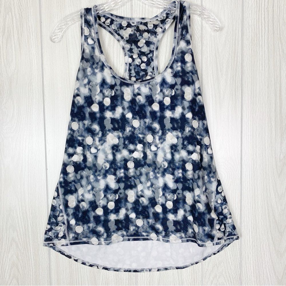 Athleta | Chi Dot Racer Back Tank In Moon Grey Size Large